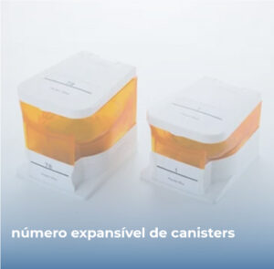 Número expansível de canisters