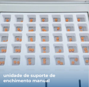 Unidade de suporte de enchimento manual