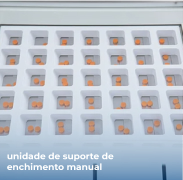 Unidade de suporte de enchimento manual